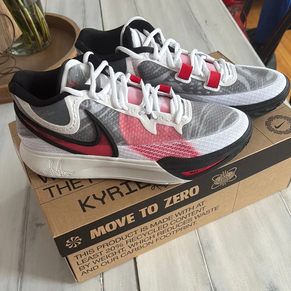 Nike Other - NIB Nike Kyrie 8 White University Red/Black- Size 11 MEN’S